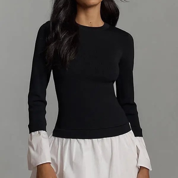 ENDLESS ROSE Long-Sleeve Twofer Bubble Mini Dress - Picture 3 of 5